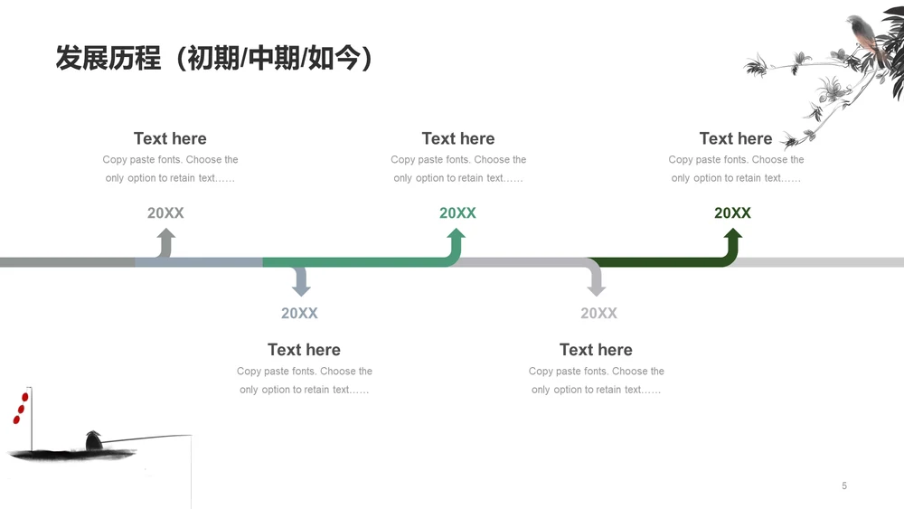 绿色国风教育培训课件PPT案例