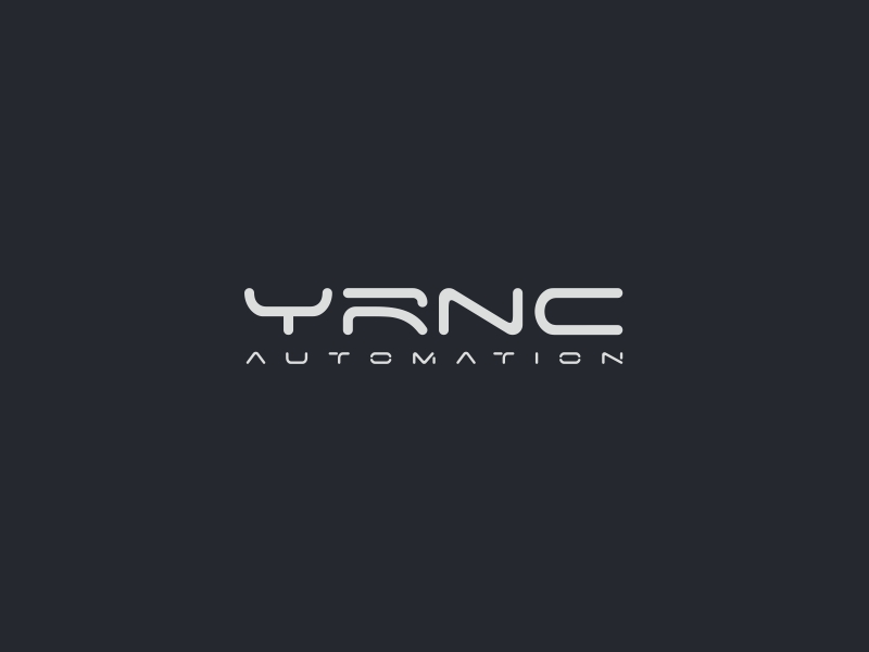 现代简约风格的YRNC logo设计