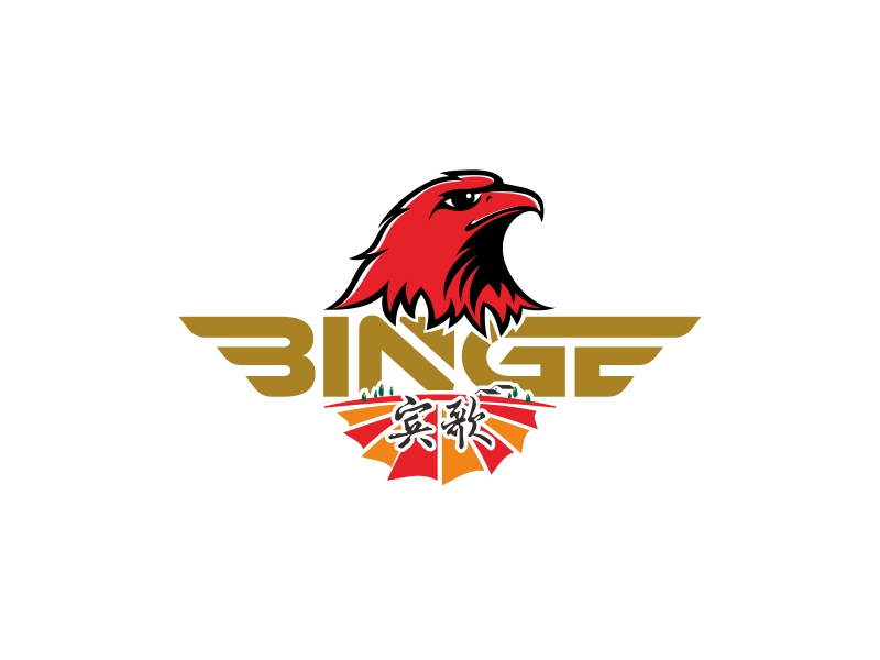 鹰之威严:宾歌品牌logo设计