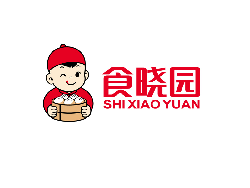 食晓晓园园园logo设计:温暖与美食的完美结合