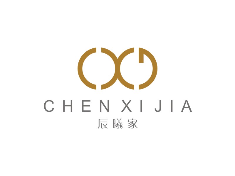 辰曦曦家logo设计:简约优雅的现代风格