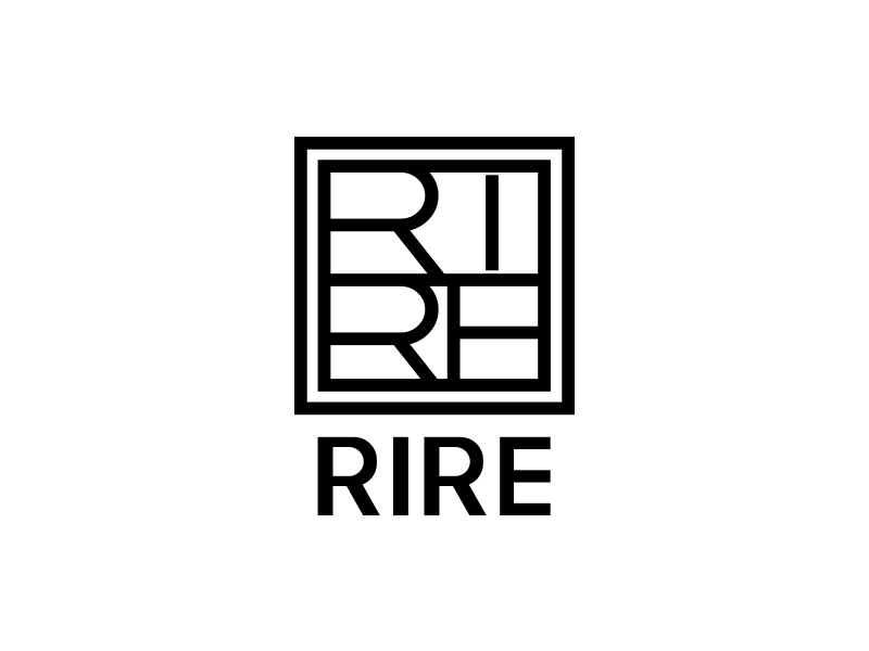 简约现代的RIRE品牌logo设计