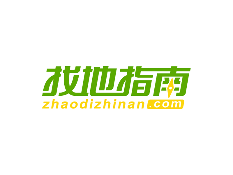 绿色活力与现代感的logo设计:找地地指南
