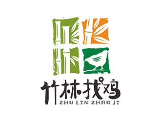 竹林找鸡logo设计:自然与生态的完美结合