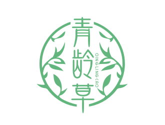 清新自然的'青龄草'logo设计