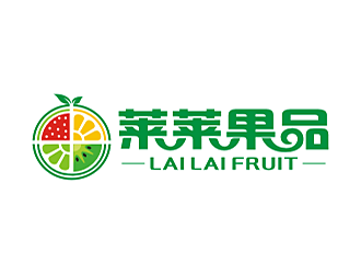 清新自然的'莱莱果品'logo设计