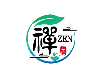 禅意茶道logo设计:自然与宁静的完美融合
