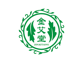 金艾堂logo设计:传统与自然的完美融合