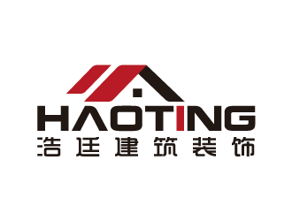 浩廷建筑装饰:现代简约风格logo设计