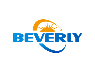 创意太阳元素的Beverly Logo设计