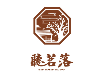 听茗落落logo设计:古典与现代的完美融合