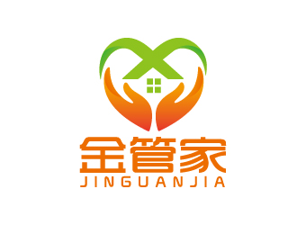 金管家logo设计:专业、温馨与服务的完美融合