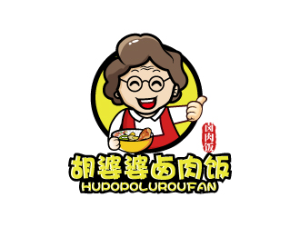 胡婆婆面肉饭logo设计:温暖与美味的视觉呈现
