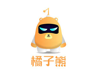 创意橘子熊熊Logo设计:萌趣与活力的完美结合