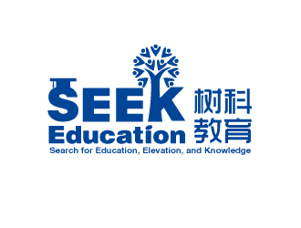 树科教育logo设计:教育与成长的象征
