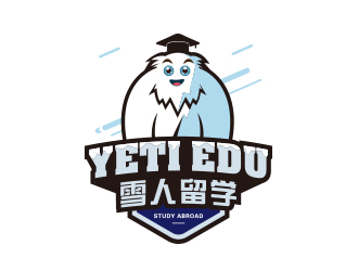雪人留学logo设计:创意与国际化的完美结合