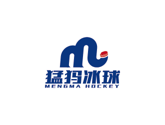 创意与动感并存的冰球运动logo设计