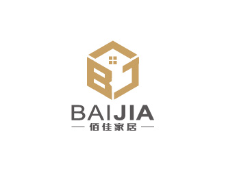 现代简约风格的佰佳家居logo设计