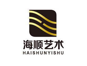 海顺艺术logo设计:简约大气的艺术品牌标识
