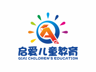 启爱儿童教育logo设计