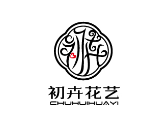 初卉花艺:优雅与现代结合的logo设计