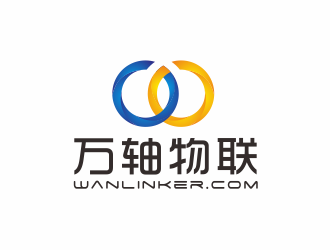 万轴物联logo设计:科技与连接的视觉呈现