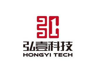 弘壹科技logo设计:简约现代与科技感的完美融合
