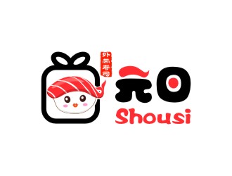 创意寿司logo设计:清新可爱的日式美食品牌标识