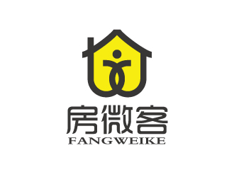 简约现代的'房微客客'logo设计