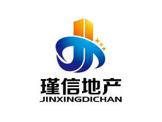 瑾信地产logo设计:现代与稳重的完美结合