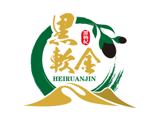 黑软金logo设计:自然与品质的完美融合