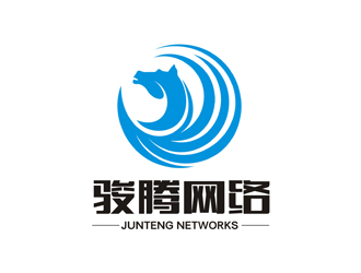 骏腾网络logo设计:科技与力量的完美结合