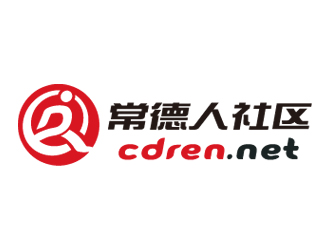 常德人社区logo设计:简约与现代的完美结合