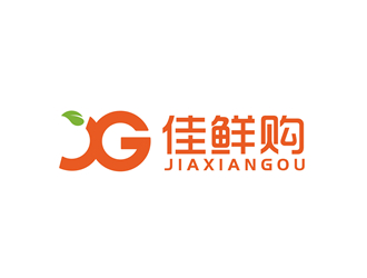 佳鲜购购logo设计:清新活力的品牌标识