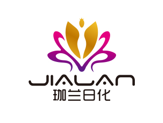 优雅与自然的融合:珈兰日化logo设计