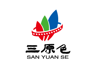 创意与现代感兼具的'三原色'logo设计