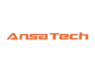 AnsaTech品牌logo设计:简约科技感