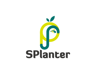 创意logo设计:SP Planterer绿色生态品牌标识