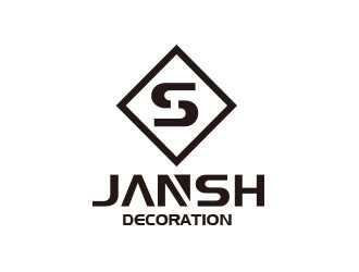 简约大气的JANSH装饰logo设计