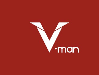 V-Man品牌logo设计:简约现代风格