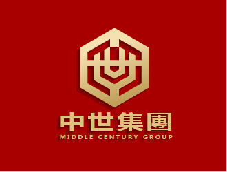 中世集团logo设计:现代与传统融合的视觉标识