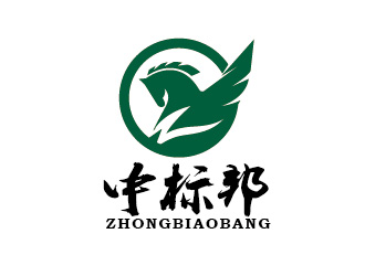 绿色马头标志的中标标邦logo设计