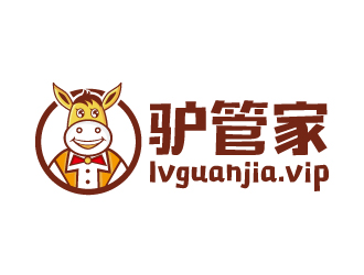 驴管家logo设计:萌趣与专业并存的创意标识