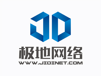 极地地网络logo设计:现代科技与简洁风格的完美融合