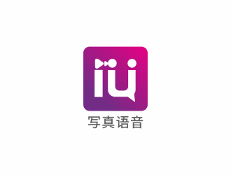 简约时尚的写真语音logo设计