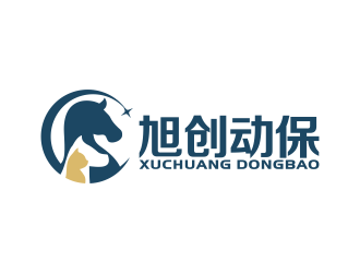 旭创动动保logo设计:简约与力量的完美结合