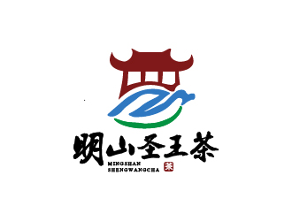 明山圣王茶logo设计:传统与自然的完美融合