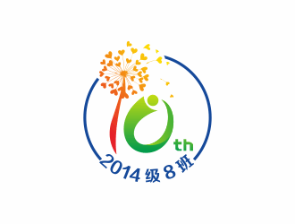 2014级8班logo设计:青春与梦想的象征
