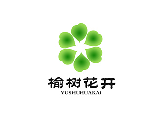 榆树花开:清新自然的logo设计