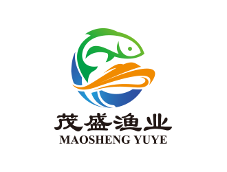创意logo设计:茂盛渔业品牌形象标识